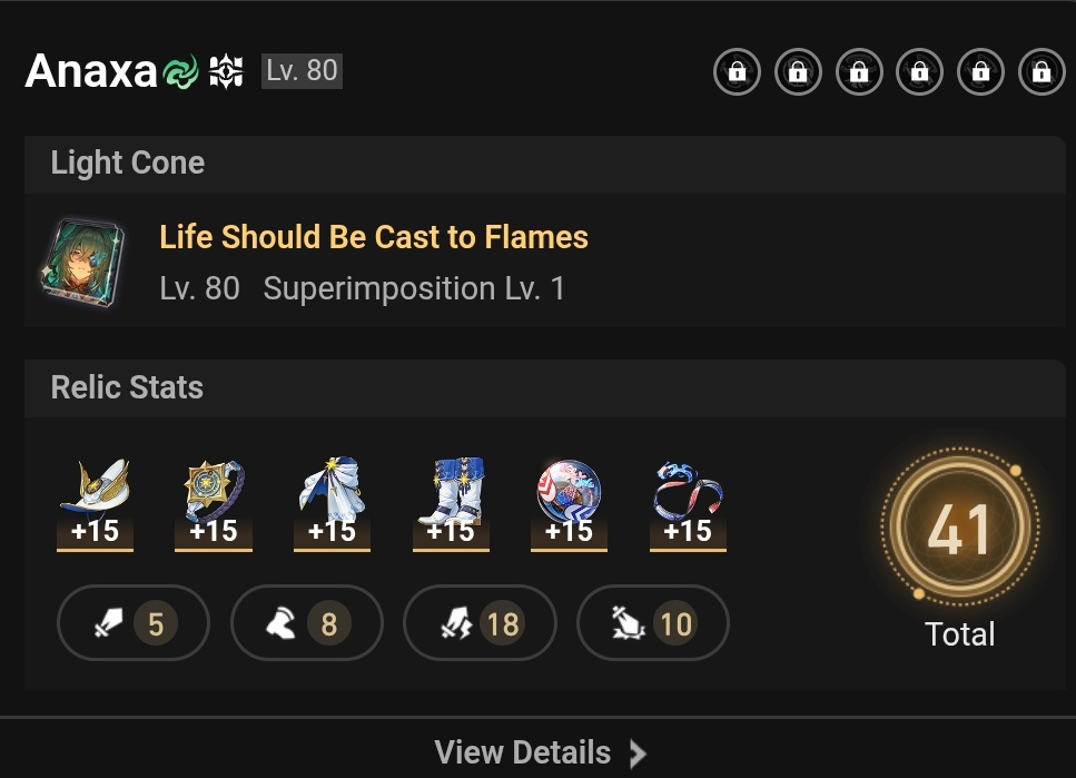 41 sub stats anaxa main (could be better cause my orb and boots sucks)