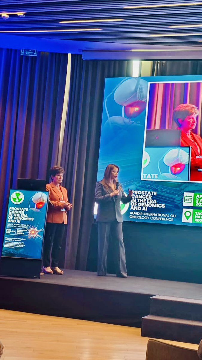karima_oualla's tweet image. Delighted to be part of  #AUS Congress on prostate cancer from biology to treatment innovations held in beautiful Agadir 🇲🇦 
Inspiring sessions with the giants #MahaHussain and #MackRoach
