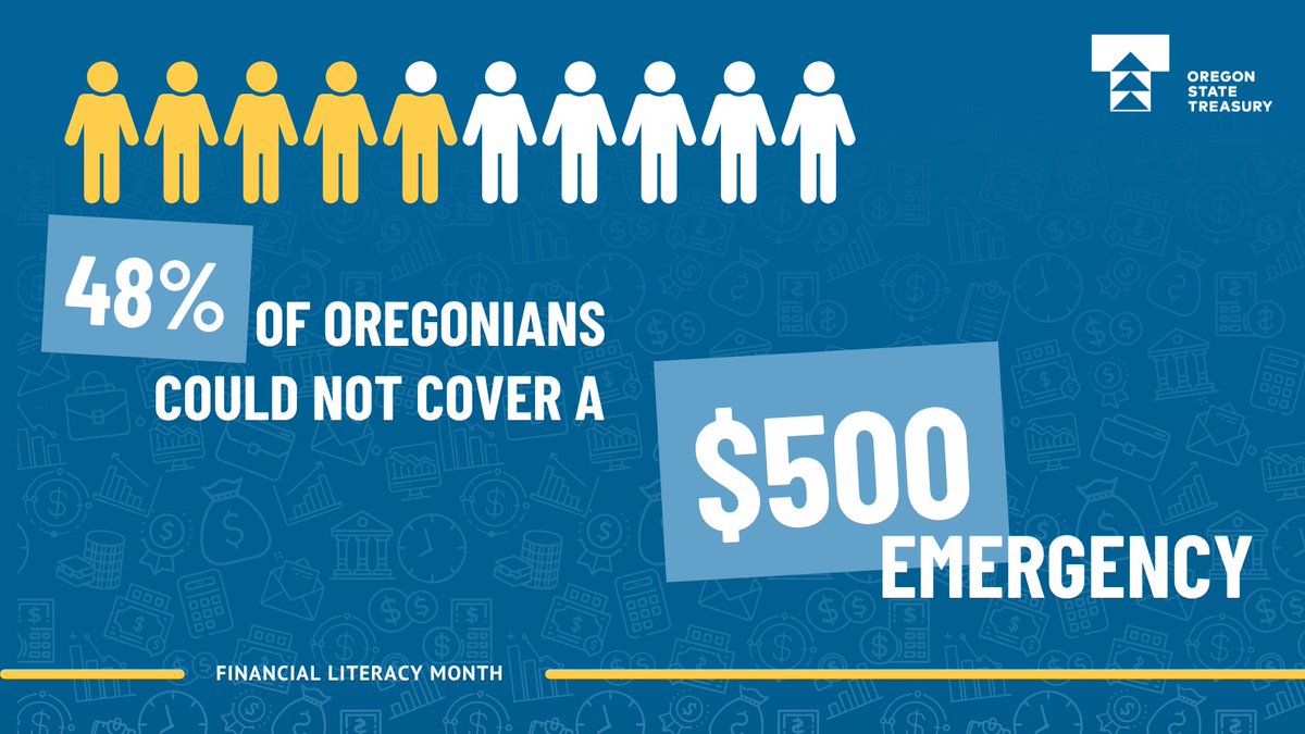 OregonTreasury's tweet photo. Life throws curveballs and having even a small emergency fund can be the difference between a setback and a crisis.

You don’t need thousands to start. Even $5 a month into a savings account begins building that cushion. https://t.co/Zq248nIc7d