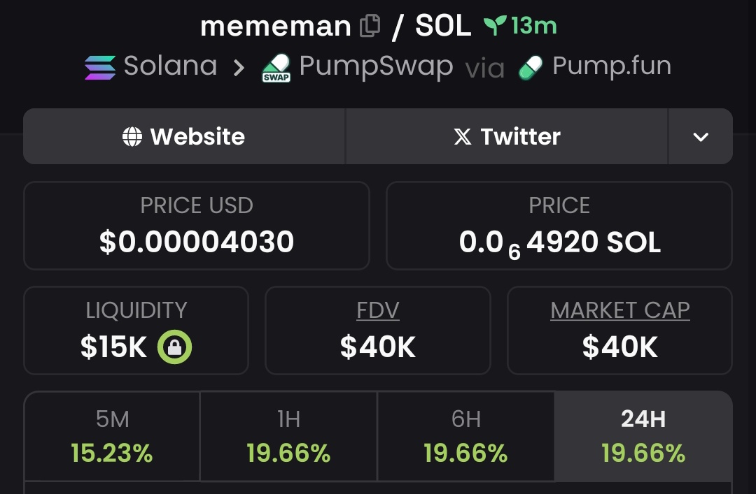 Raghavak0nSol's tweet photo. $MEMEMAN
MCAP: $40K
CA:
61bSahZBWZgws8HQNSV57mtASrDAN3HBT9DwQNG3Bjt
#SOL
#MEMEMAN https://t.co/sWz7lLKwmr