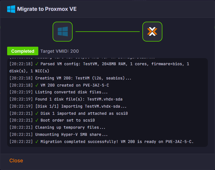ProxCenter's tweet photo. Next in ProxCenter v1.3 🚀

🔀migrate your Hyper-V and Nutanix AHV virtual machines to Proxmox VE in just a few clicks with ProxCenter.

ProxCenter supports migration from 4 hypervisor sources :

- VMware ESXi / vCenter
- Microsoft Hyper-V
- Nutanix AHV
- XCP-ng

⭐https://t.co/MUGyFA8NHX

💻 https://t.co/5Wf4xND3so

 #ProxCenter #Proxmox #HyperV #Nutanix #VMware #XCPng #Virtualization
