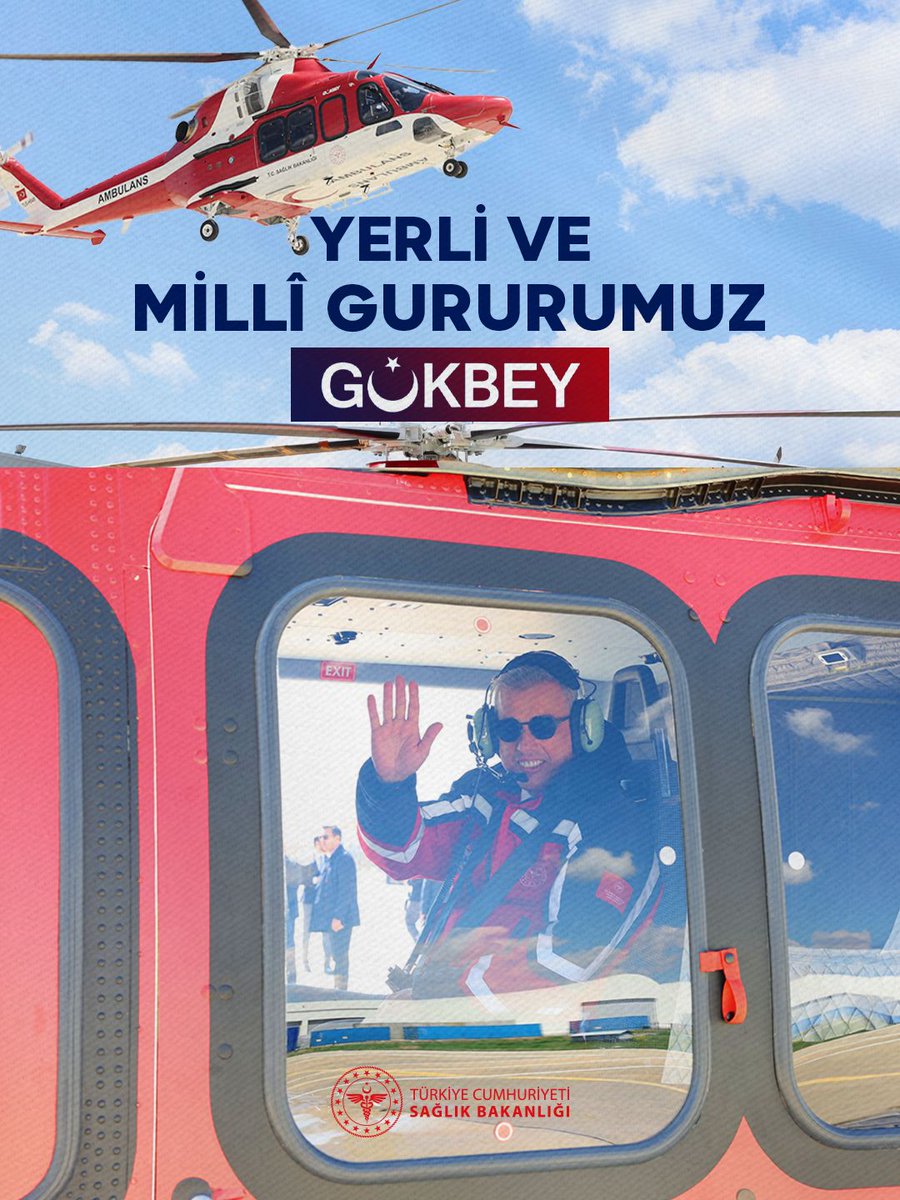 akkusdh's tweet photo. Her saniyenin kıymetli olduğu anlarda, güçlü bir çözüm devrede. 🚁 GÖKBEY helikopter ambulans ile sağlık hizmetlerimiz daha hızlı ve daha etkin.

#GÖKBEYSemalarda #YerliMilliGururGÖKBEY #ŞifanınKanatlarıGÖKBEY https://t.co/yAD0BEYA5T