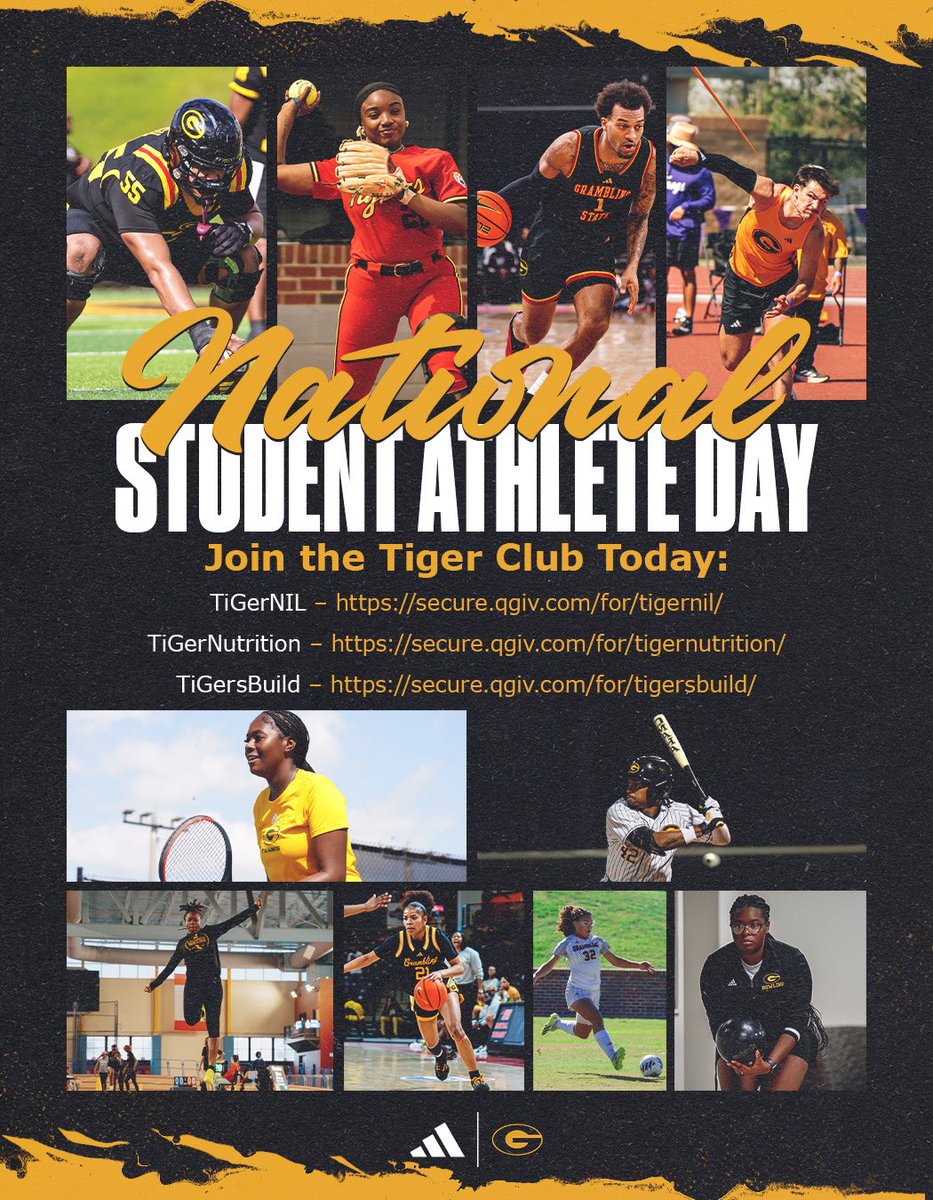 GSU_TIGERS's tweet photo. Celebrating our amazing student-athletes! 
Support their success through: 🐅 Tiger NIL 🥗 Tiger Nutrition 🏗️ Tigers Build
🔗 tigernil: https://t.co/7CXLfs0Qrm 🔗 Tiger nutrition: https://t.co/jnv6mMr6rh 🔗 Tigers build: https://t.co/3VwgRQ12iB https://t.co/pevMU3Oevo