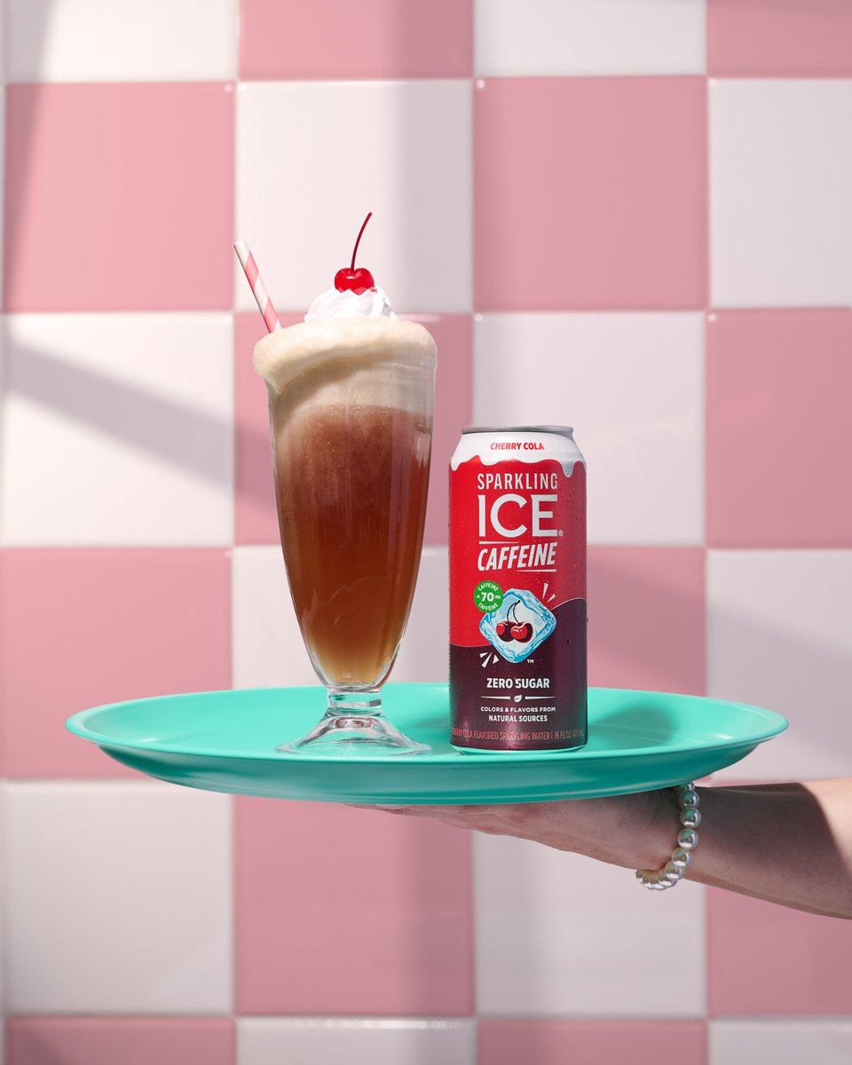 SparklingIce's tweet photo. Time to make a pitstop at the Soda Shoppe! The all new Sparkling Ice Caffeine Soda Shoppe flavors make for a perfect float. https://t.co/2XSNQymYML
