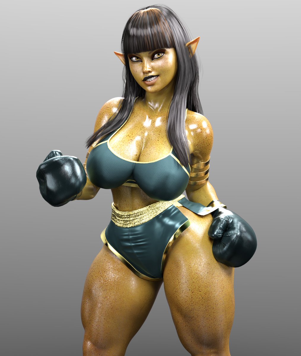 InvadermuriloX's tweet image. Lithia Wren | OC 🥊

#boxing #oc #goblin #gobbo #femaleboxing