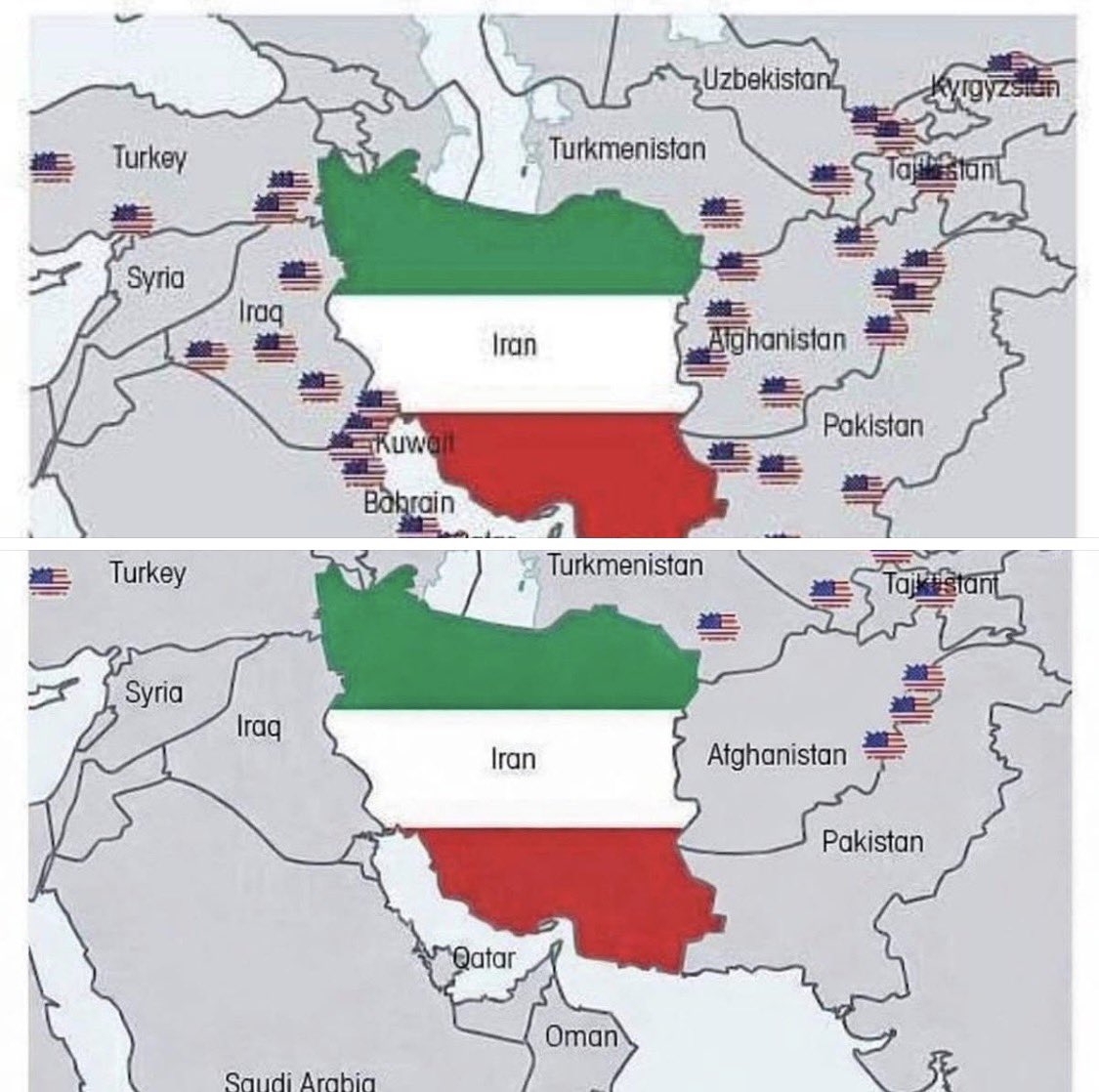 Muallim3463's tweet photo. Cardboard Hollywood the USA and the real world are very different. When will the people and leaders of the world act in a humane way and oppose oppression? This opportunity is not to be missed; history will record the virtuous and the wicked
1 month ago US bases
#Nükleer
#Irán https://t.co/bkhNA6EQdb