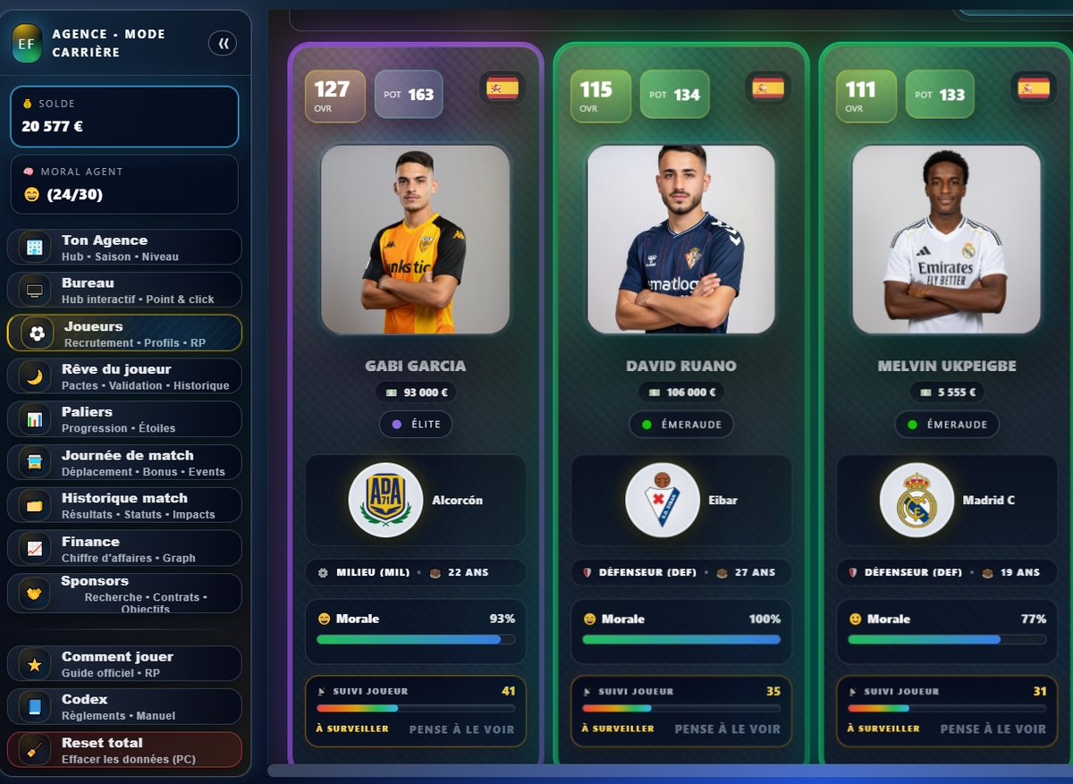 experience_fm's tweet photo. 🚨AGENT MANAGER EST DISPO !  

+DE 600 heures  de test et de développement solo 

 J’ai créé un jeu d’agent qui change totalement l’expérience sur Football Manager  #FM26 

https://t.co/E7NZbd4ObT 📷 👉 https://t.co/2tHSSCxBUR