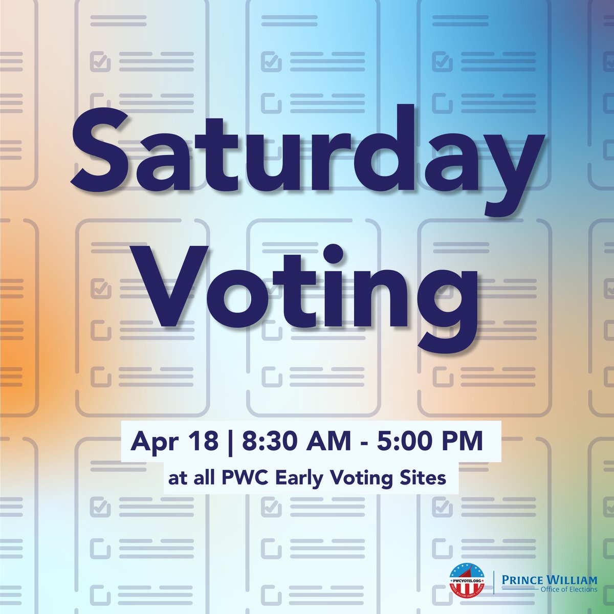 Prince William County Office of Elections tweet media