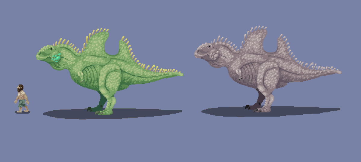 Vakfich's tweet photo. Carcharodontosaurus
For the game Paleos The Dawn World

#game #paleos_the_dawn_world #pixel_art https://t.co/vDzn853dSE