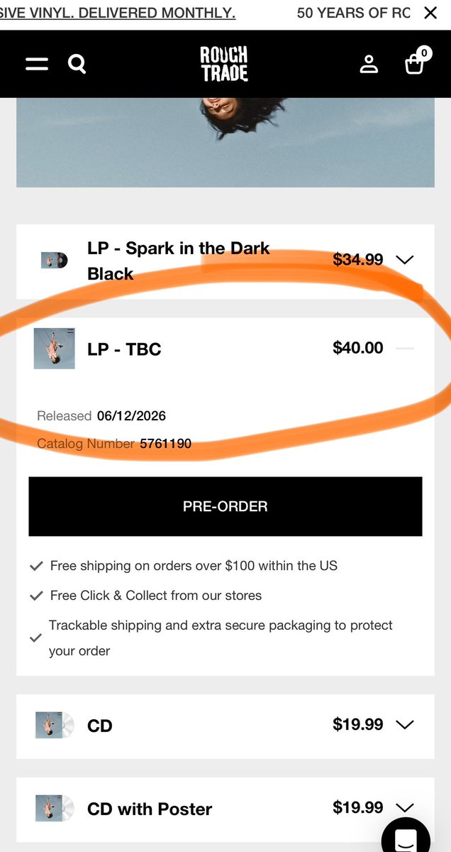 Leeohhh's tweet photo. @alejandrosvinyl Rough trade dropped something but.. what does this mean!?.. https://t.co/GdIM9n39HX