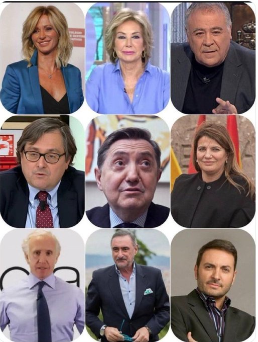 Una parte de lo más granado del "periodismo" manipulador español