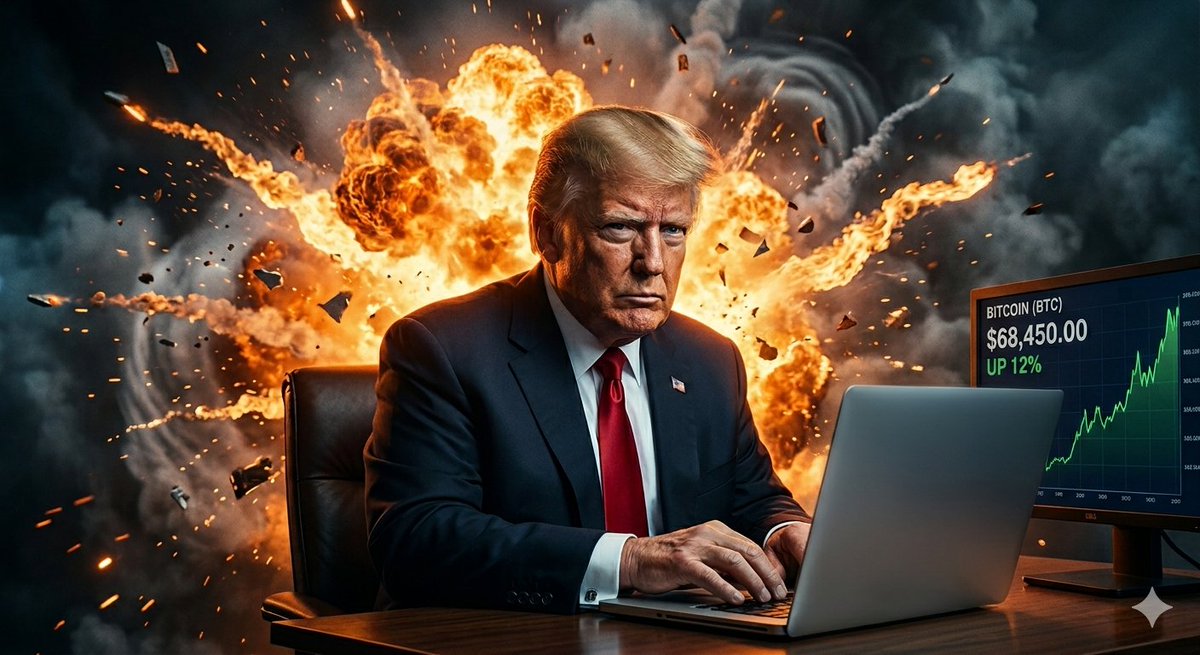 🔥Mercados vuelven a subir después del último mensaje de Trump sobre el conflicto en medio oriente 👀

Los mercados de criptomonedas volvieron a subir, esto después de que el presidente de los EE. UU, Donald #TRUMP , enviara un fuerte mensaje a #iran  para reabrir el estrecho de