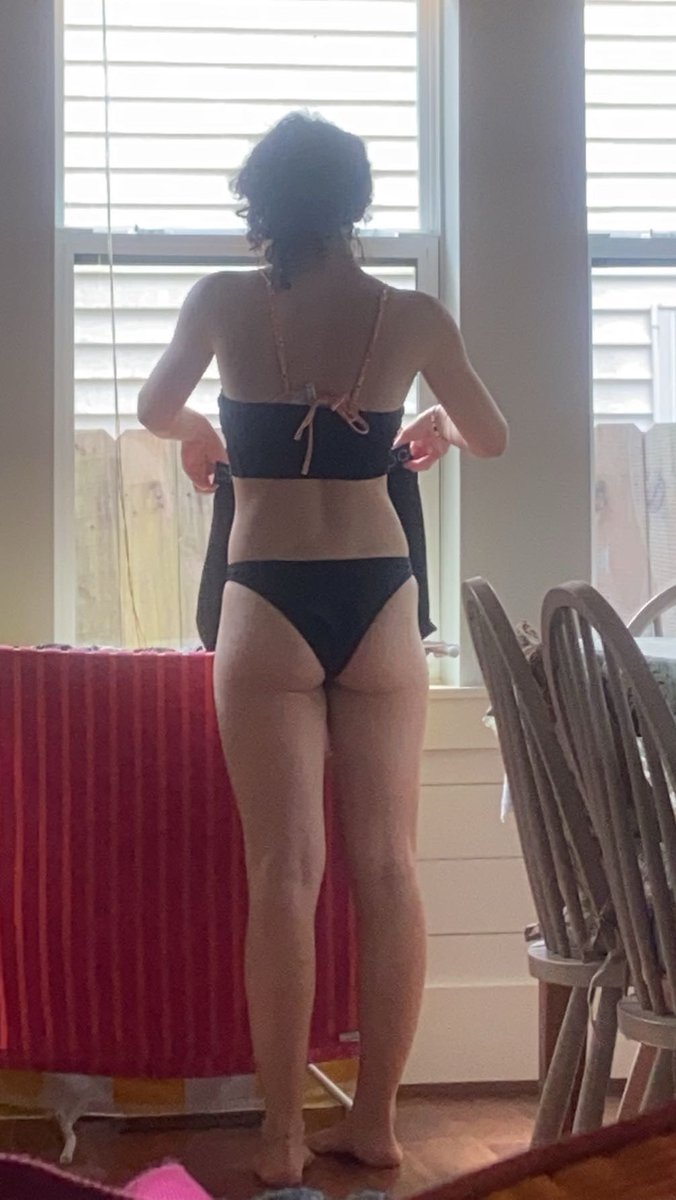 SissySara21's tweet photo. My wife went from wearing bikini bottoms like this, to this. She didn’t even ask me if she could https://t.co/OcHW6STMXR