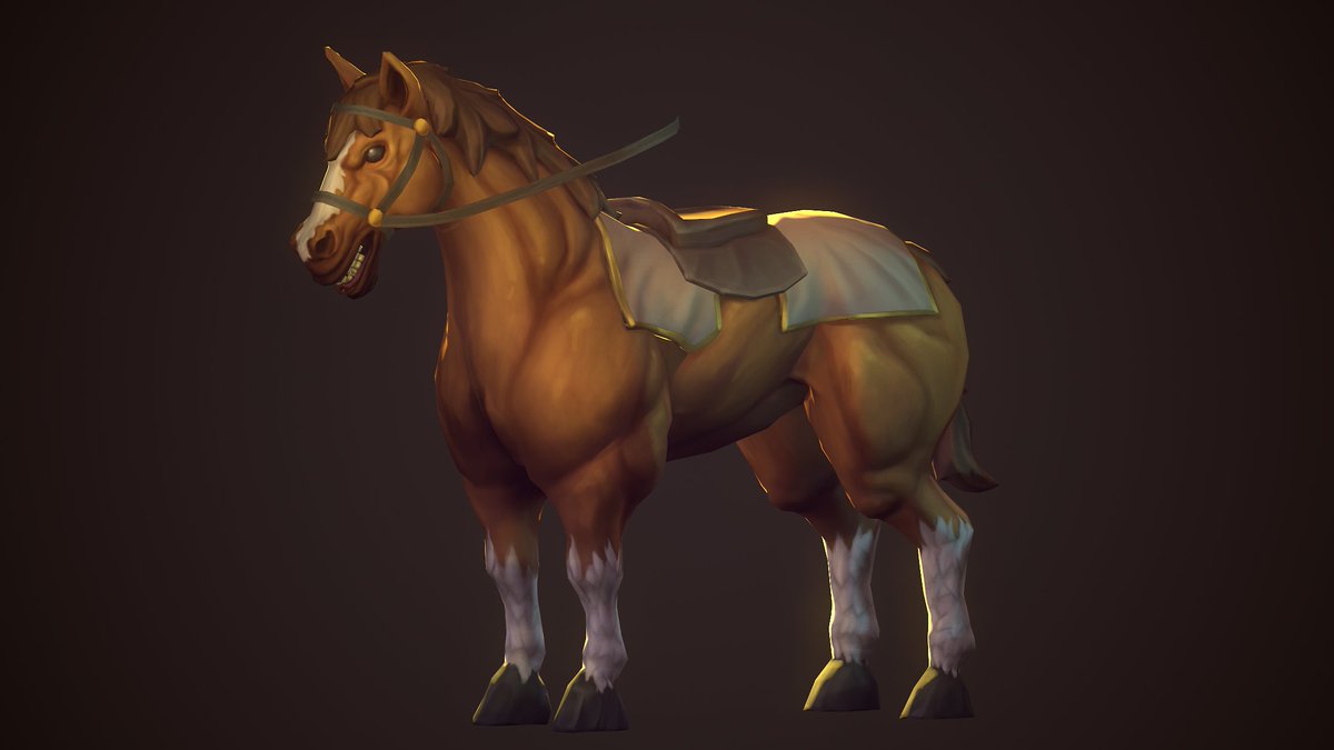 Tariq_Dkf's tweet image. Horse model handpainted 
#ROBLOX #RobloxDev #handpainted