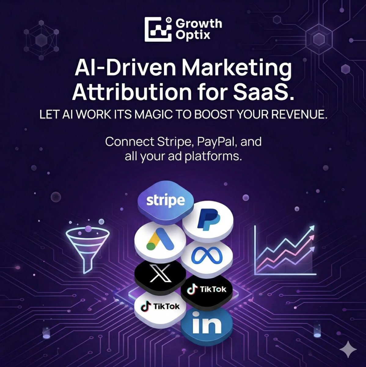 GrowthOptix's tweet photo. If you run paid ads and process customer payments through @stripe and @PayPal , @GrowthOptix  is a must-have platform for any growing or established SaaS company.

#aimarketing #marketingattribution https://t.co/mlK2raxiLd