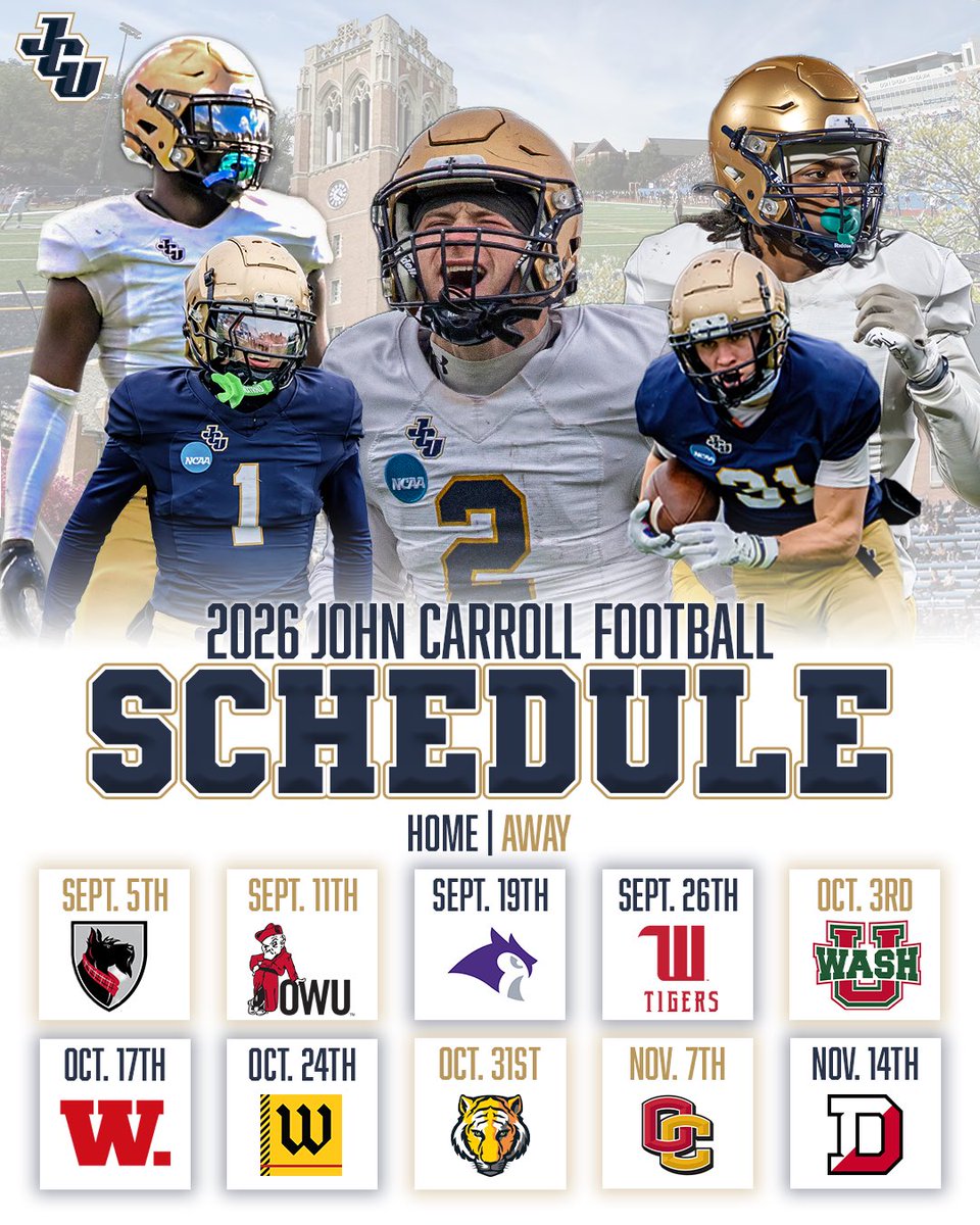 John Carroll Football tweet media