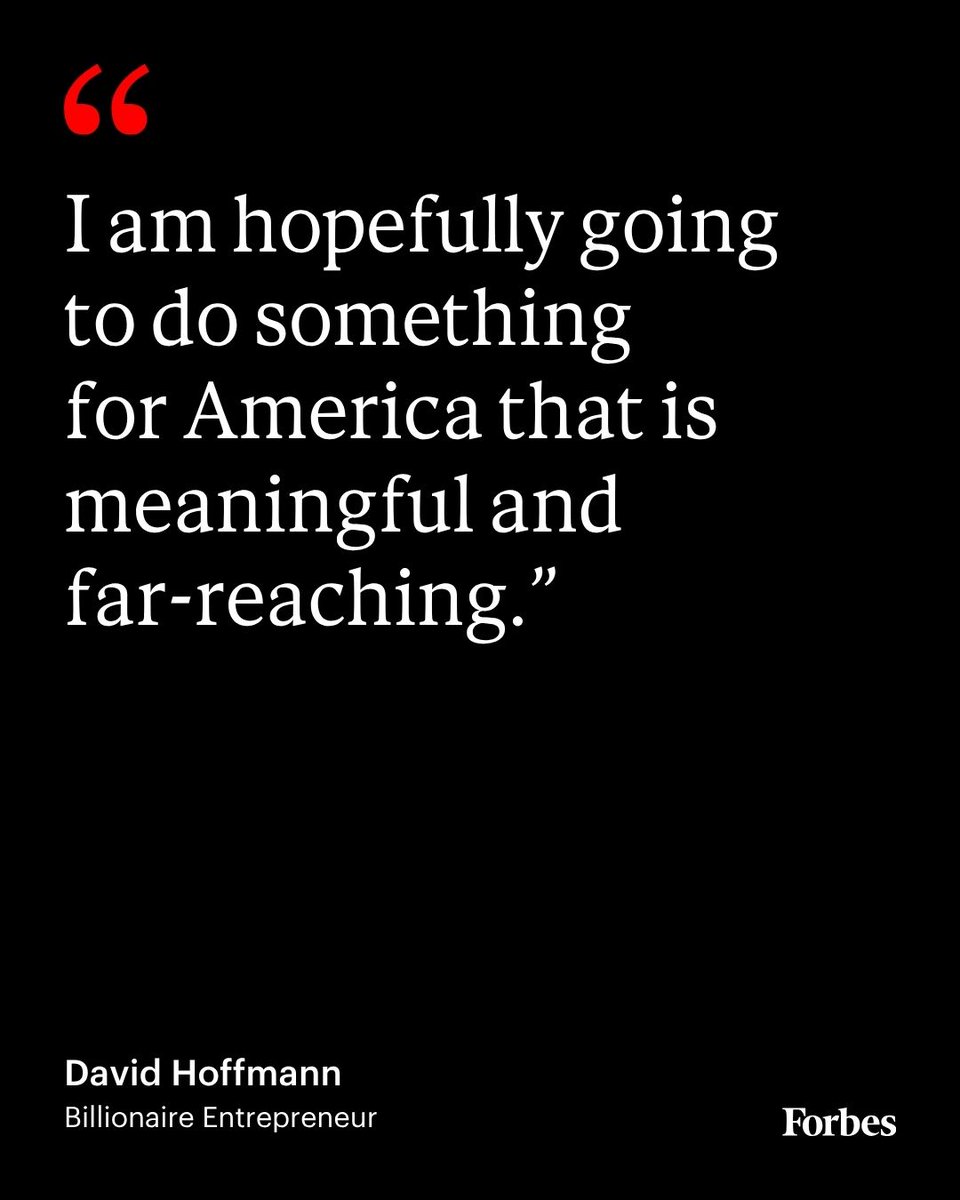 Forbes's tweet photo. “I am going to save newspapers in America,” declares David Hoffmann.

In just four years, the billionaire entrepreneur has gained control of 131 titles around the country including the Aspen Daily News, the St. Louis Post-Dispatch and the Omaha World-Herald. Read more: https://t.co/zWlBJoDPkg