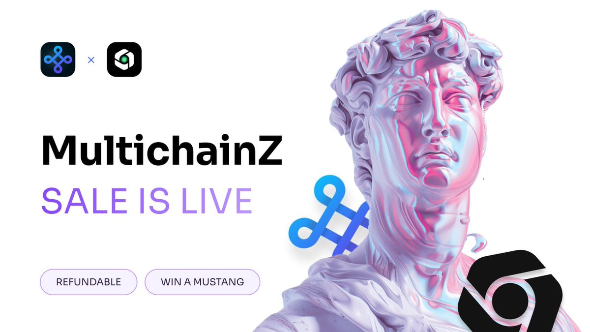 0xTojiEth's tweet photo. MultichainZ — CoinTerminal Sale Overview

A unique token sale model with post-TGE refund protection, reducing downside risk for participants.

📊 Sale Metrics:
Launch Price: $0.0028
Initial MC: $1.05M
FDV: $28M
Target Raise: $500K

🪙 Token Details:
Total Supply: 10B
Initial Supply: 378.3M
Tokens Offered: 178.57M

📈 Vesting:
20% unlock at TGE
No cliff
6-month linear vesting

⚙️ Participation

Platform: CoinTerminal
Network: Base
No KYC / No staking

🧩 Sale Phases:
Pre-register: $500 cap (Completed)
FCFS: Unlimited allocation

🧠 Project Insight:
MultichainZ is building an omnichain DeFi layer integrating:

Real World Assets (RWAs)
Decentralized lending
AI-powered yield automation

🔗 Join Sale
https://t.co/LN8f4tAzgW