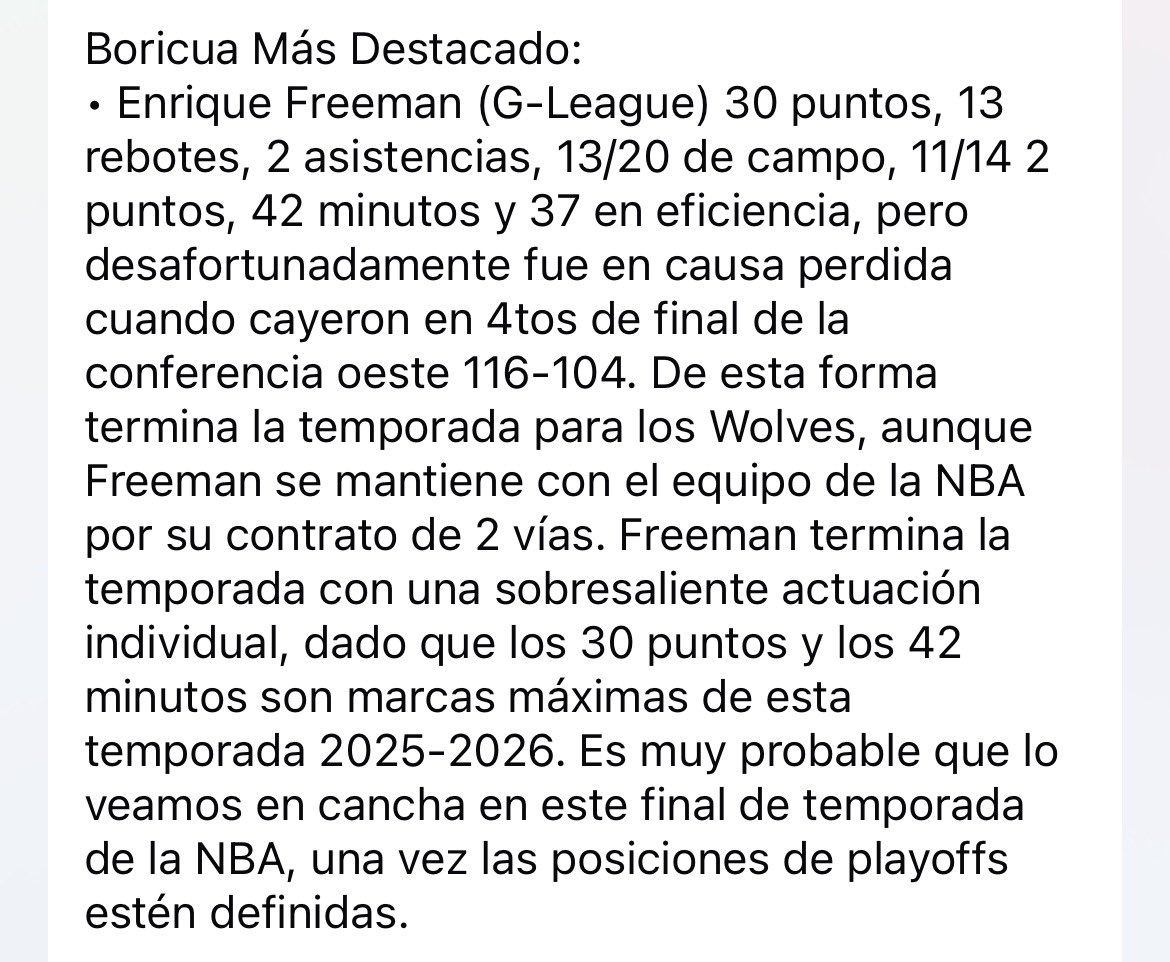 elramuopina's tweet image. #BoricuasPorElMundoRamu (Marzo 30 a Abril 5)
 
Boricua Más Destacado Enrique Freeman (G-League)
 
En el episodio 309 puedes escuchar el resumen de lo acontecido durante el mes de marzo. Disfruta el episodio por aquí:
Apple podcasts.apple.com/us/podcast/e30…
Spotify open.spotify.com/episode/3W9R9X…