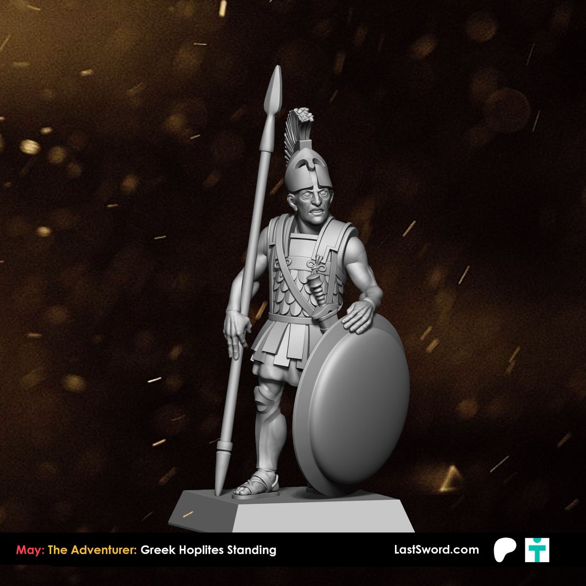 LastSwordMinis's tweet image. WIP) May Patreon: The Adventurer: Greek Hoplites Standing
A hoplite stands near his polis, shield resting at his side, spear grounded, eyes fixed on the distant horizon.
goo.su/fzj1x
-
#classicalgreek #hoplite #SAGA #swordpoint #3dprint #lastswordminiatures