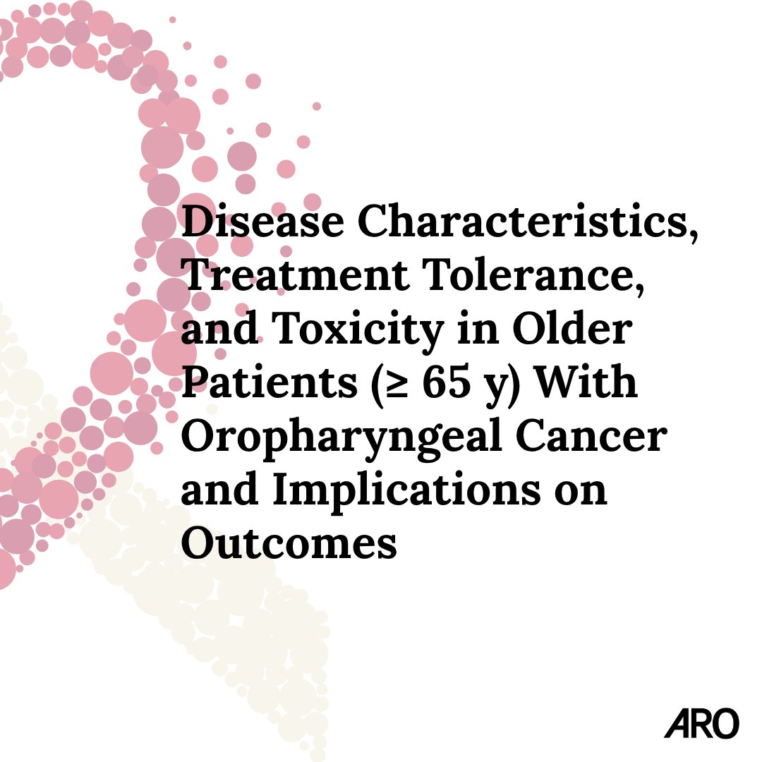 Applied_RadOnc's tweet image. Research Article: To assess and compare tolerability for standard-of-care treatments and evaluate outcomes in older and younger patients with oropharyngeal cancer (OPC).

 🔗 zurl.co/gSme0 

#RadOnc #RadiationOncology #CancerCare #RadOncEd #HNC #HeadAndNeckCancer