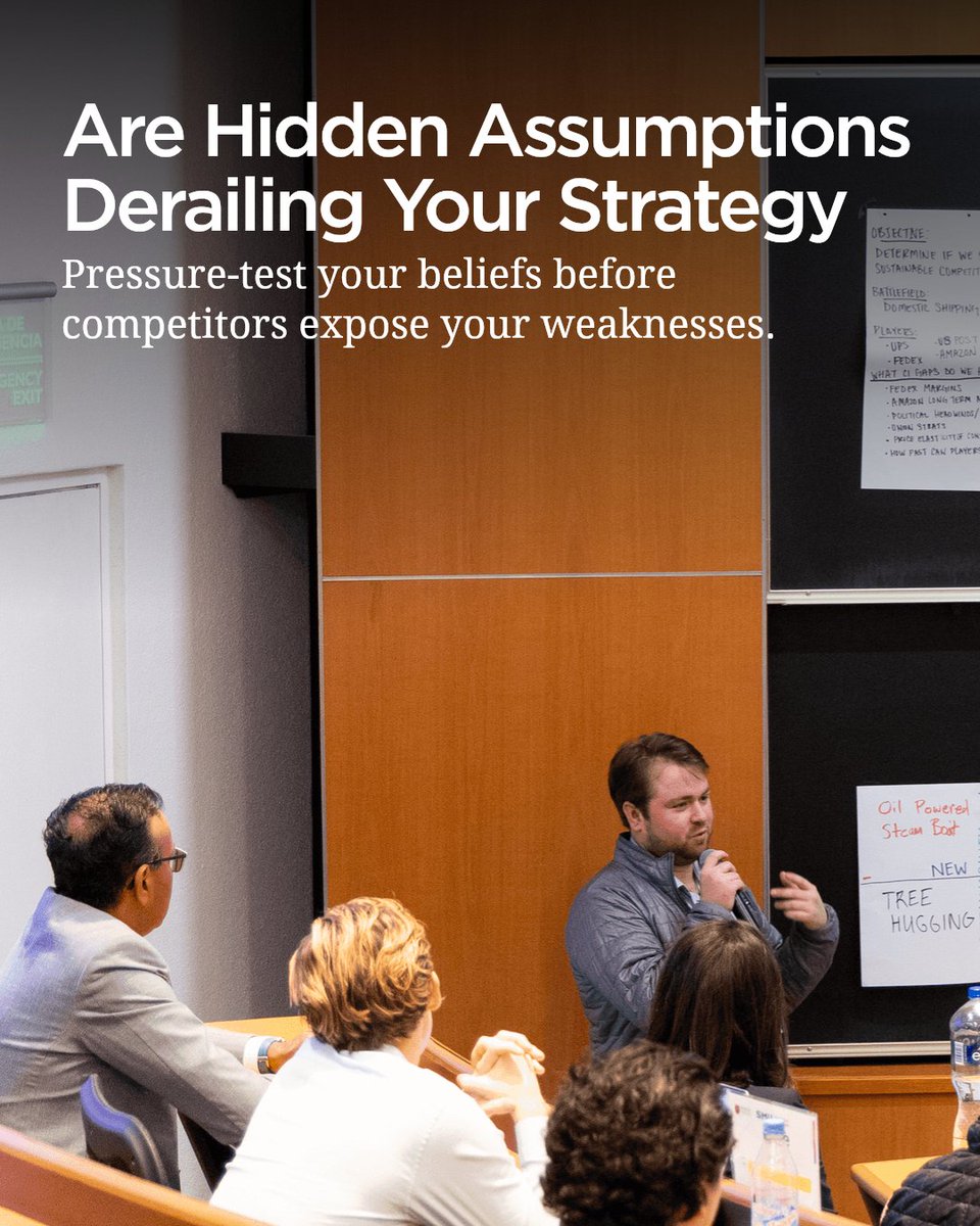 arjans's tweet image. Are hidden assumptions sabotaging your strategy?

Most strategies fail on unchecked beliefs. Smart leaders pressure-test assumptions before competitors spot the cracks. Ready to outmaneuver?

Learn more  corporatewargames.com #competitiveintelligence #wargames