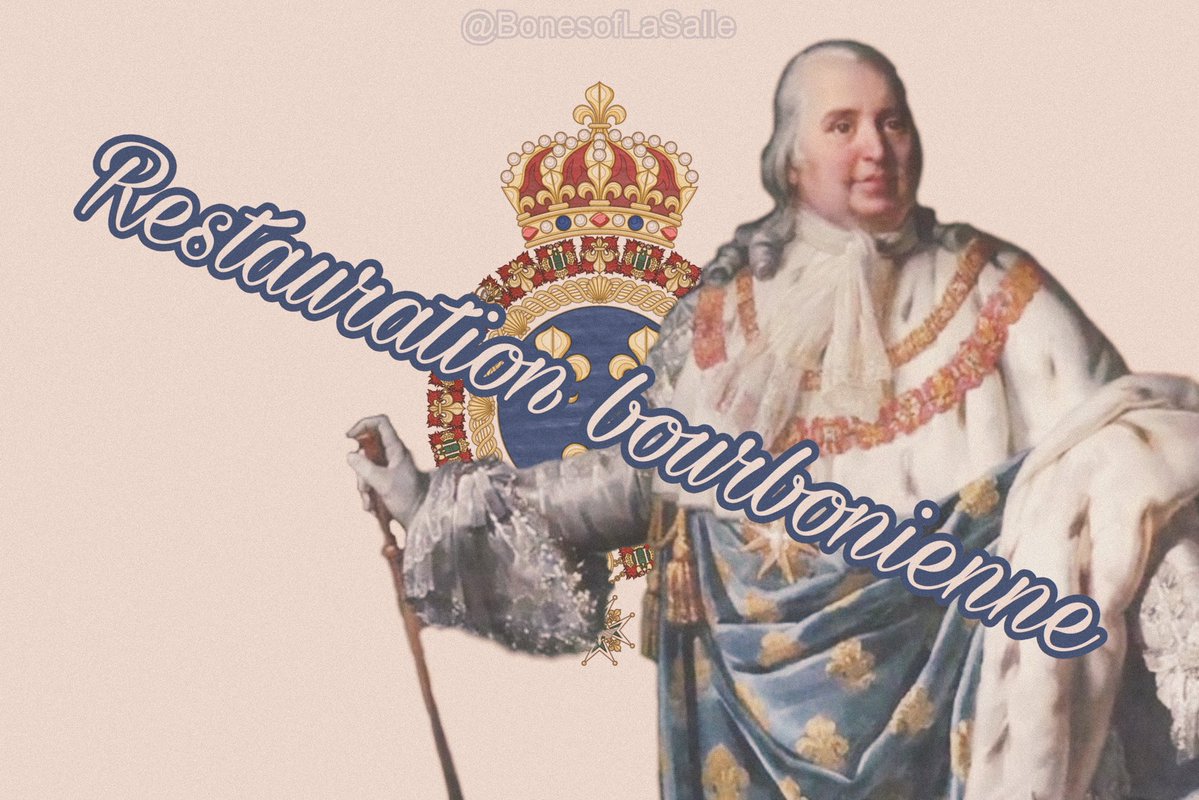 bonesoflasalle's tweet image. Today in 1814, with the abdication of Napoléon &amp;amp; his exile to Elba, the Bourbon Restoration nominally got underway. With the support of the Allies, the comte d’Provence was soon crowned King Louis XVIII of France. ⚜️