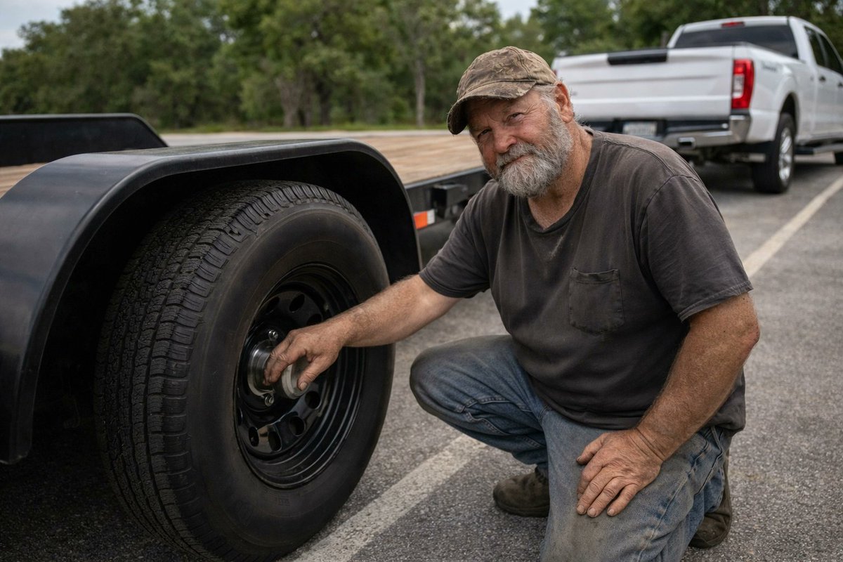 GrabATrailer's tweet image. The 5-second test that saves your axle. 🖐️

Next time you stop, carefully feel the trailer wheel hubs. Warm is fine. "Ouch, that's hot" means your bearings are about to fail.

#TrailerRental #CarHauler #OcalaFL #TrailerRentalsNearMe #SupportSmallBusiness
