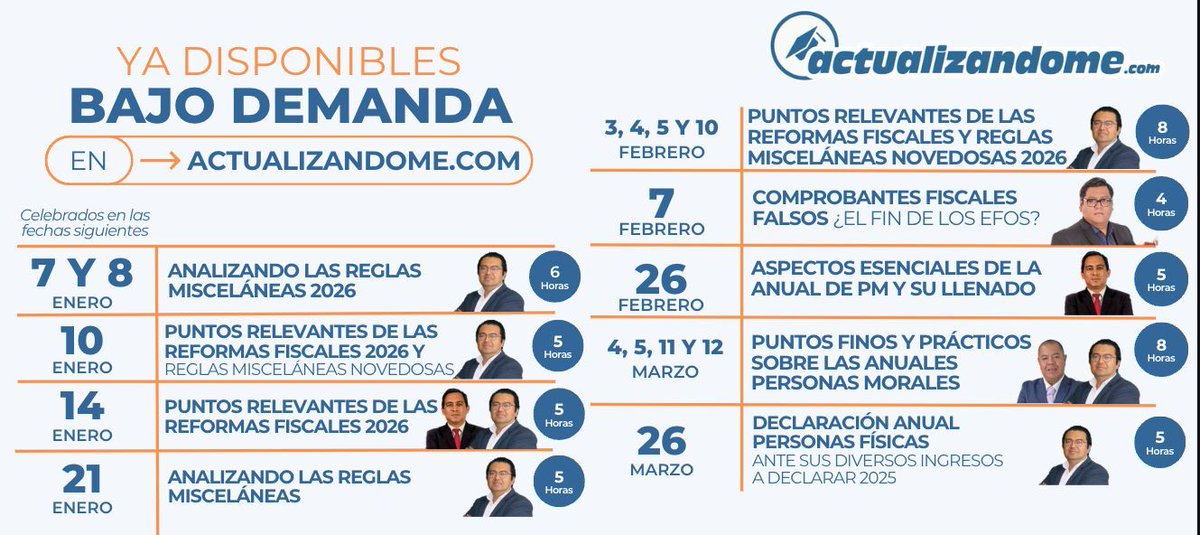 🎯 Capacitación diseñada para contadores que buscan seguridad y claridad en temporada de anuales
💻 Sesiones con acceso para repaso y consulta en Actualizandome.com 

📲 WhatsApp 229 978 0197
☎️ 229 939 66 60 / 229 167 4514

#contadores #actualizandome #barraactualizandome