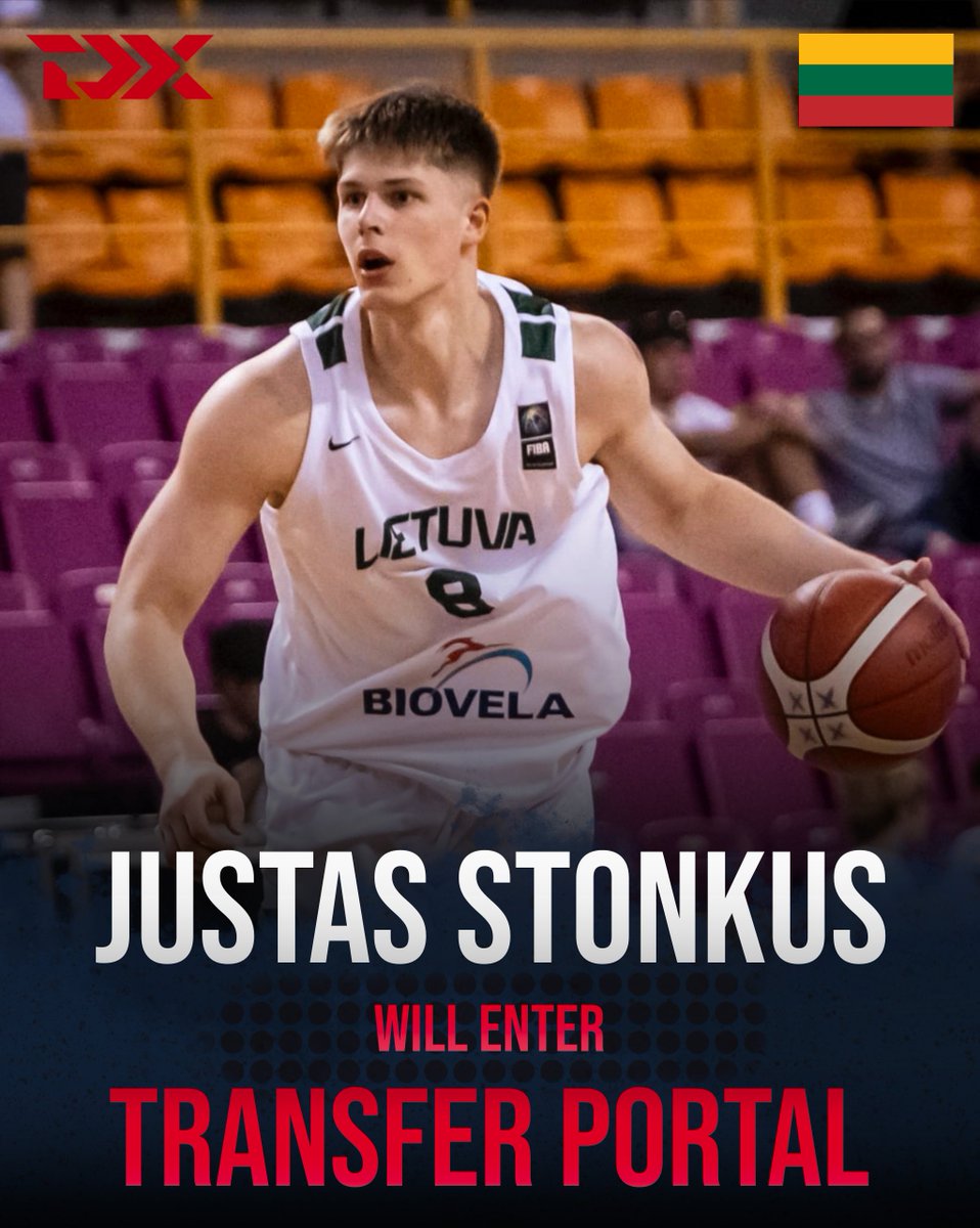 DraftExpress's tweet photo. NEWS: Cal Baptist's Justas Stonkus will enter the transfer portal, Gersh Sports told DraftExpress. 

The 6'6 Lithuanian wing was named to the Colonial All-Rookie Team as a freshman. He redshirted this past season before his coaching staff departed for other opportunities. https://t.co/Gk5YNFjIVT