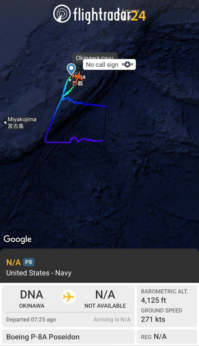 sipjack1776_3's tweet photo. P-8A ๐บ๐ฒ
#AE67AB
RTB Okinawa from the Philippine Sea
@Borrowed7Time https://t.co/UlFWEboKIm