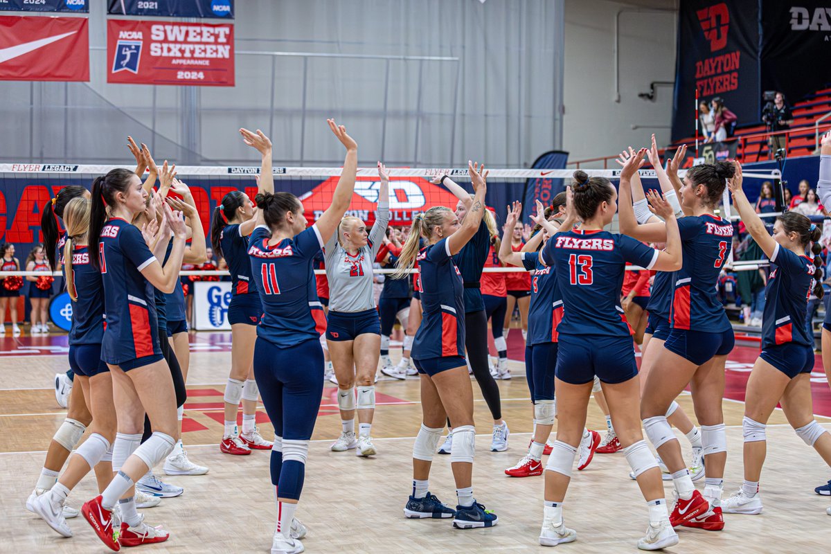 DaytonVB's tweet photo. Earned, not given—every rep, every grade, every point. 📚💪
Happy National Student-Athlete Day! 

#UDVB // #GoFlyers https://t.co/5lUNl5c6CZ