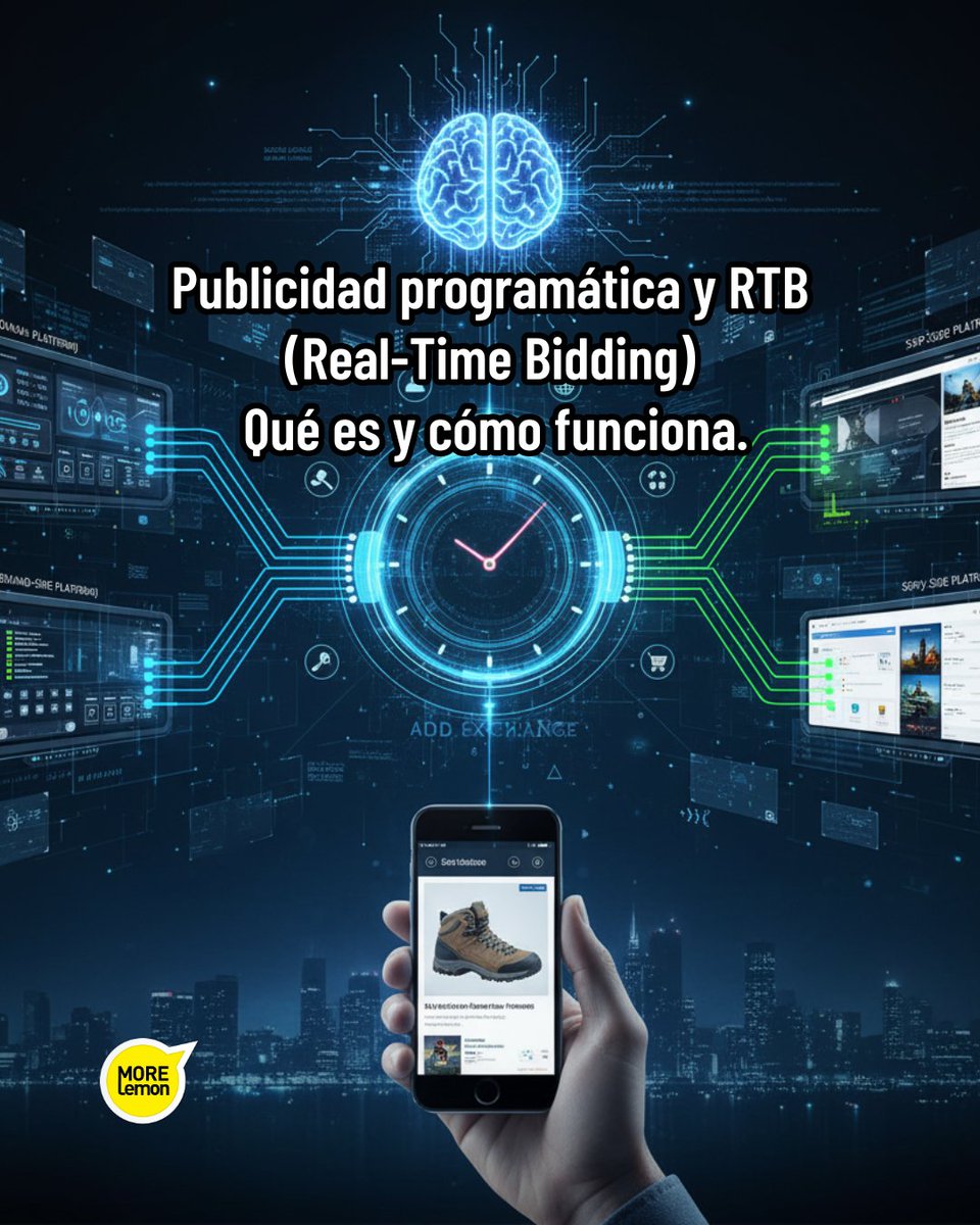 MoreLemon's tweet photo. Descubre cómo funciona la subasta de anuncios en tiempo real que ocurre en menos de 100 milisegundos y por qué está revolucionando el marketing digital.
¿Estás listo para entender la revolución silenciosa de la compra de anuncios? 
Lee la nota https://t.co/FRIxIJzbWZ https://t.co/vcGFvfYooW