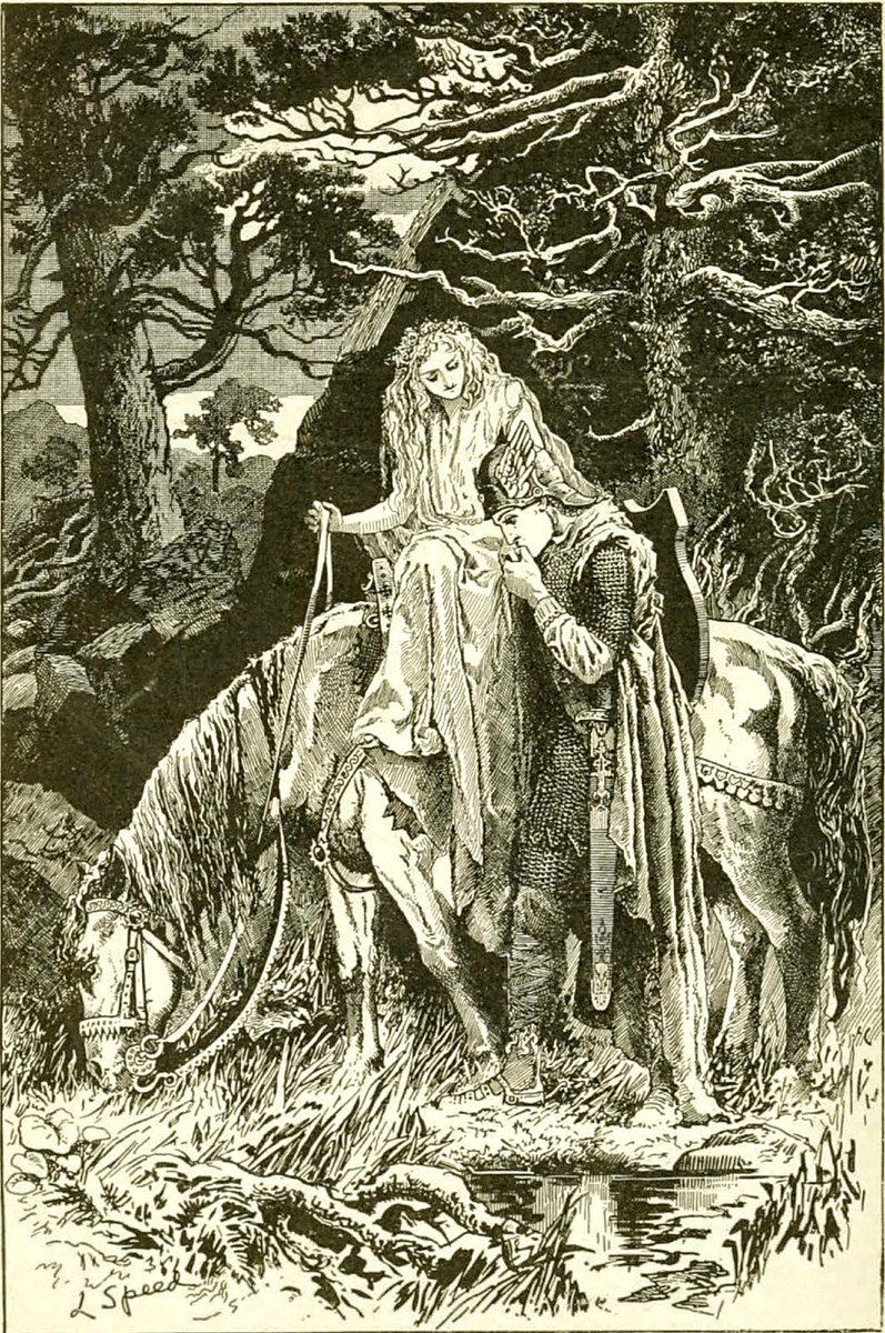 dreamerbook's tweet photo. "La Belle Dame sans Merci"

Illustration for the poem by John Keats, by Lancelot Speed. 1891 https://t.co/mZfSxxu9NQ