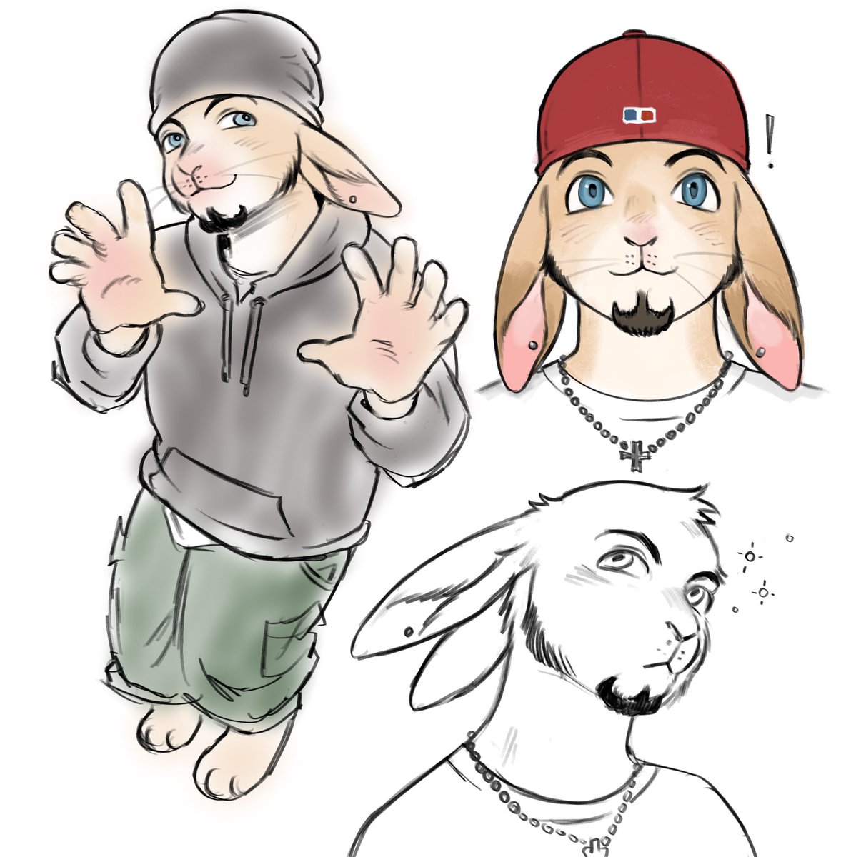 resposting my fred n wes bunny n hare here