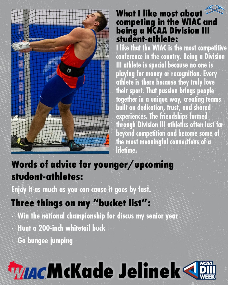 wiacsports's tweet photo. #WIACTENNIS #WIACTF #WIACVB #WIACWRESTLE | As we are celebrating #D3Week, get to know some of the WIAC student-athletes.
#ExcellenceInAction
#d3wrestle
#d3tf
#WIACVB
#d3tennis https://t.co/BFmfxPRghN