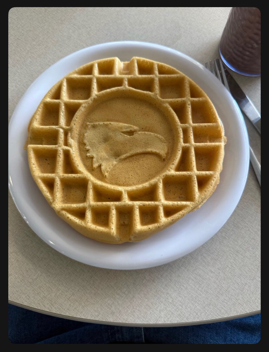 GSEagleMan's tweet photo. Apparently Lakeside today had these waffles, @SXCStatesboro any chance y’all will get waffle makers in the future? https://t.co/fliDJ1cHkE