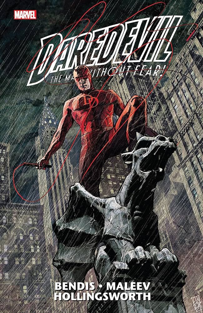 idkCedric's tweet image. #NR Daredevil (Brian Michael Bendis, Alex Maleev, Matt Hollingsworth)

I’ve wanted to read this run for YEARS. Bendis, what do you have for me?