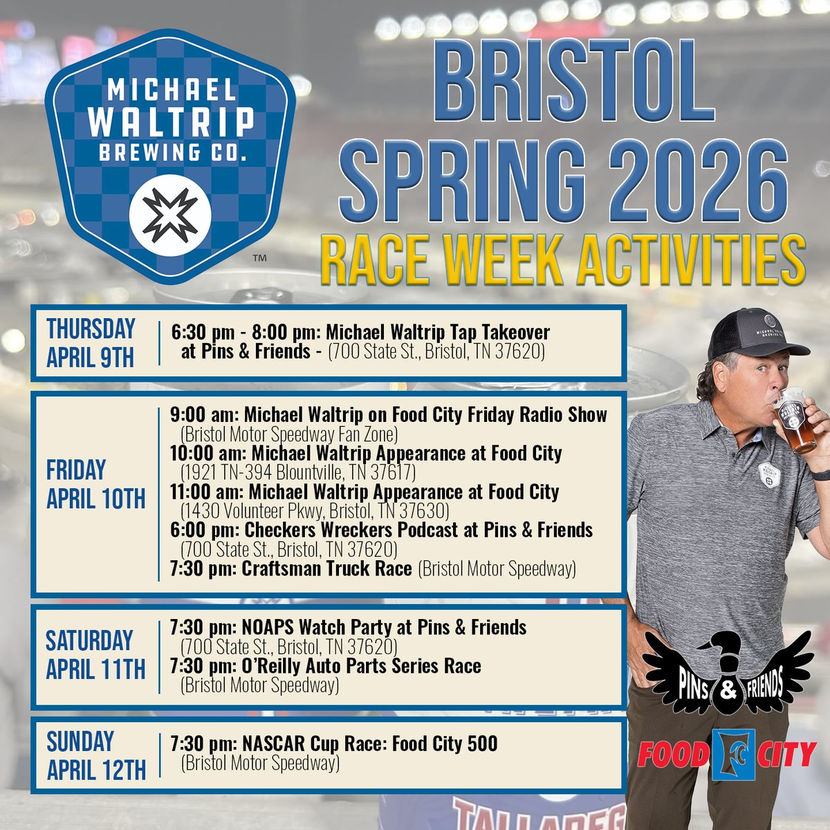 Michael Waltrip Brewing Company tweet media