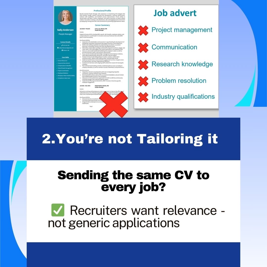 _glowcareers's tweet photo. Your CV might be the reason you’re not getting callbacks… 👀

In 2026, job applications are more competitive than ever and small mistakes can cost you big opportunities.

Here are 3 reasons your CV could be rejected.
#glowcareers #cvtips #jobsearch2026 #careergrowth #resumehelp https://t.co/AYQzJQc20B