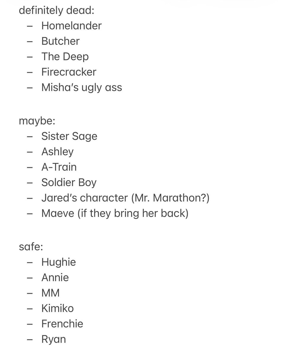 esme (the boys spoilers) tweet media