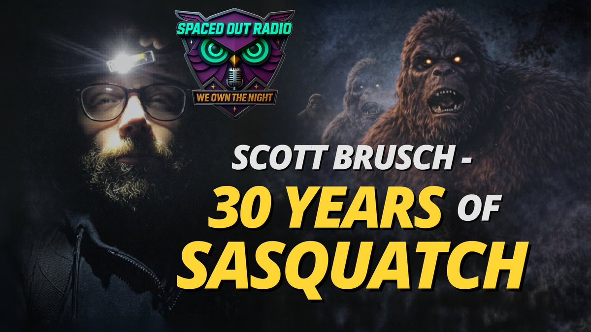 SpacedOutRadio's tweet image. 30 years researching Sasquatch.

Scott Brusch joins us LIVE tonight.

9PM PT 🦶
#Bigfoot #Sasquatch #SpacedOutRadio