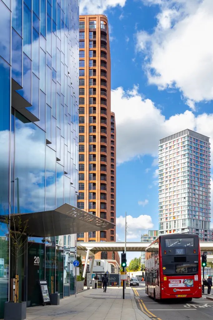samofsamshire's tweet photo. These towers in Stratford are far easier on the eye than the glass and plastic carbuncles that surround them. 

And the retail ground floor units will actually improve the street! https://t.co/PhePe0FksU