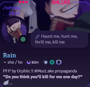 ⦻ Rain 🌧️/ N.1 Mozzie lover!! tweet media