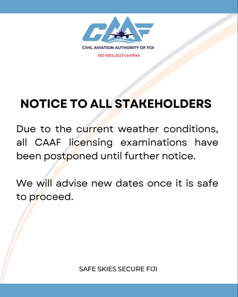 Civil Aviation Authority of Fiji tweet media