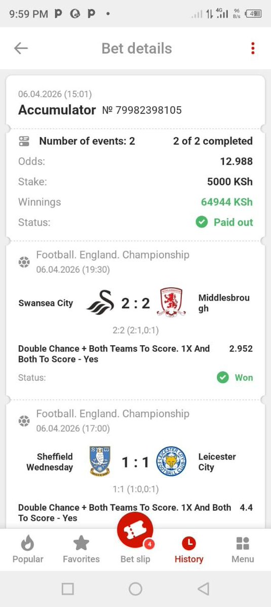 Simba_tips's tweet image. KABOOM 🥳🥳🥳🥳🥳
12 odds innit 💥💥💥💥💥💥
Rent sorted 🤑🤑🤑🤑🤑
REG👇👇👇
  tinyurl.com/TOPBET-DBO
#Promocode 👉DBO 
App LinK: tinyurl.com/APP-TOPBET-DBO
           Telegram 🔰🔰
t.me/winningdoor