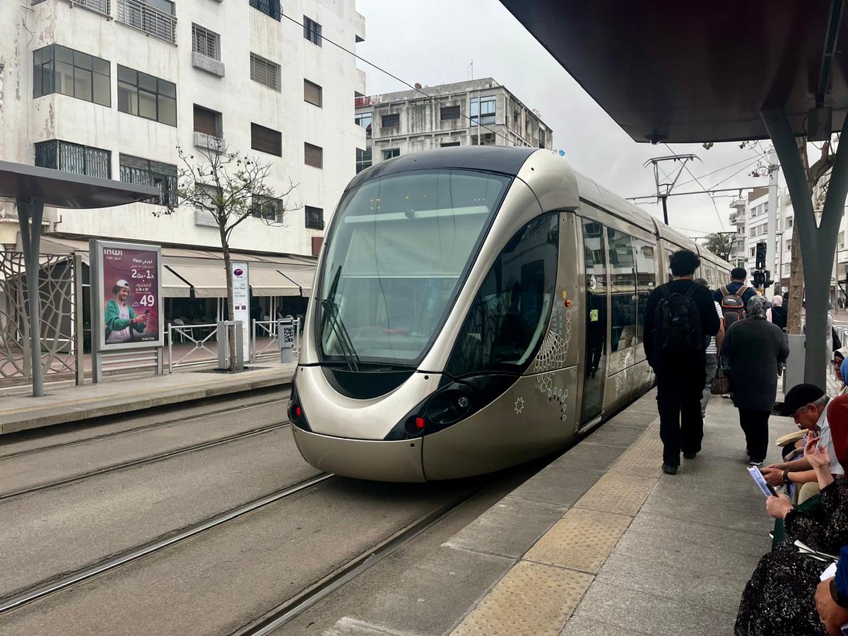 BirgitLamm's tweet photo. Clean, safe and comfortable to ride: a thumbs up for public transport in #rabat, Morocco https://t.co/o905yAddi9