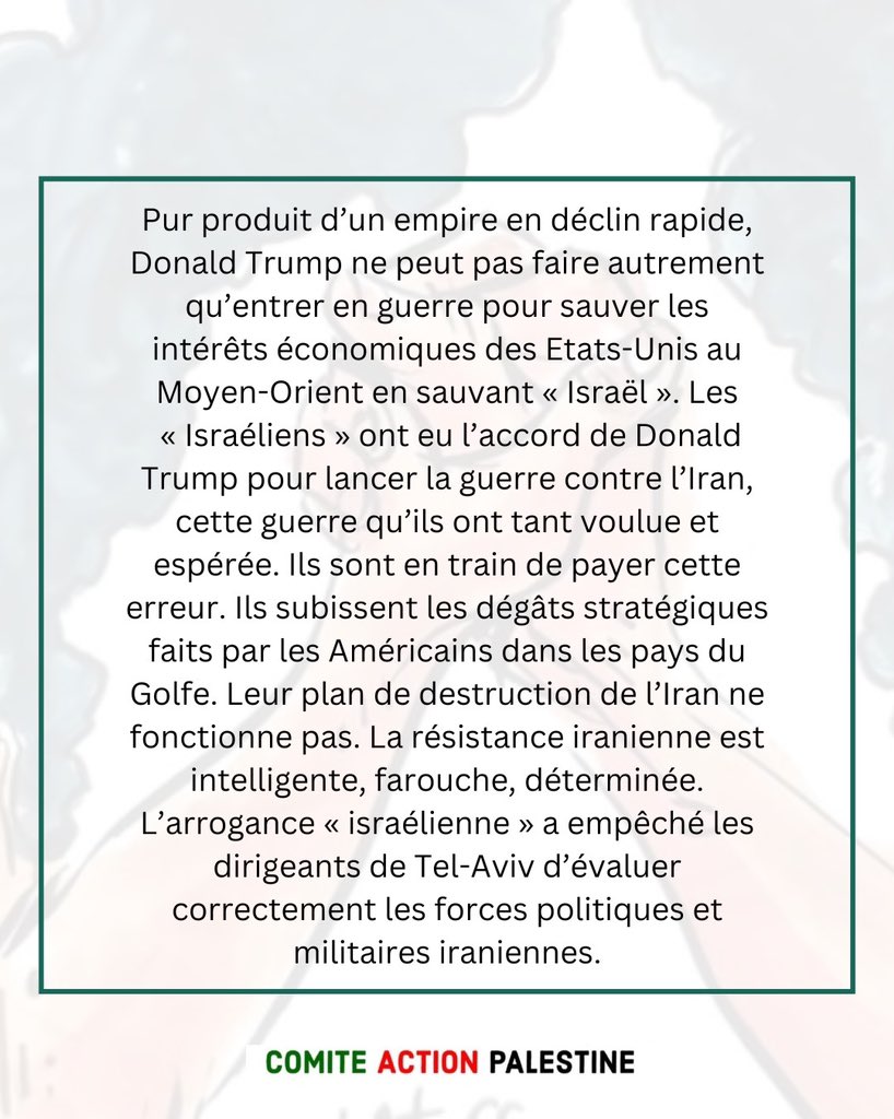 Comité Action Palestine tweet media