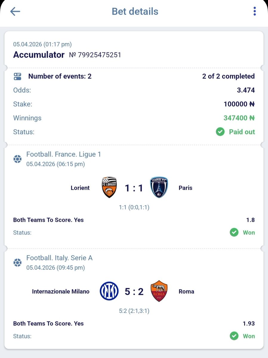 SHARPBET01's tweet photo. 347k paid out ✅ ✅ ✅ 

Not on 1xbet...? Register Here👉 https://t.co/PShdclJIzA

promo code👉 SHARPBET

Use the promo code SHARPBET to get 300% bonus on your first deposit and 100% bonus every Monday, Tuesday and Friday https://t.co/0P2LvySfL3