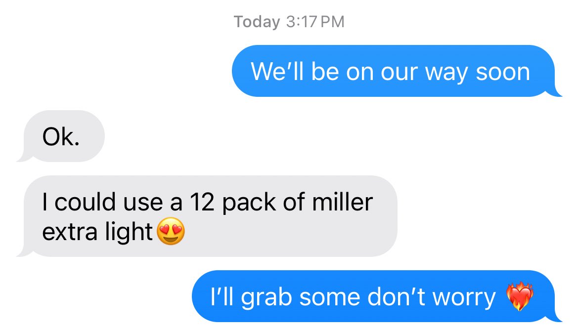 maddogschultz's tweet photo. My dad’s never used emojis before - this is hilarious and special to me https://t.co/tlMSxYBVlR